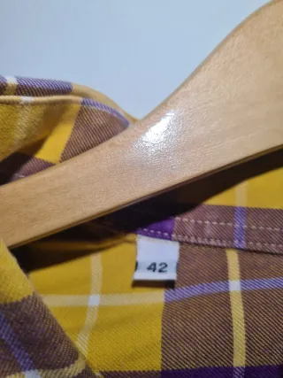 El Ganso Purple & Yellow Check Shirt 42