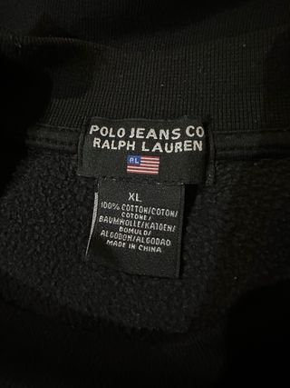 Sudadera Polo Ralph Lauren Bordado Negra