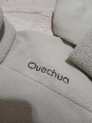 Felpa Quechua Grigia Mezza Zip