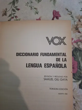 Diccionario fundamental de la lengua española