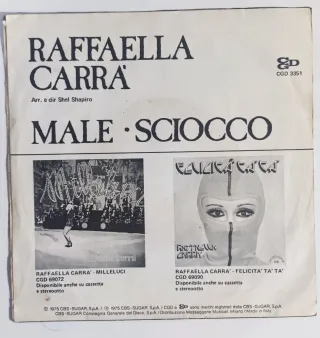 Raffaella Carrà - Male 7inch Singolo 1975 55 rpm