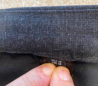 Pantalón de vestir gris hombre