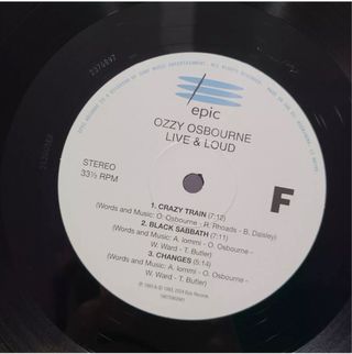 Ozzy Osbourne Live & Loud Vinilo