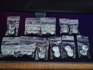 Lote llantas Aluminio Slot