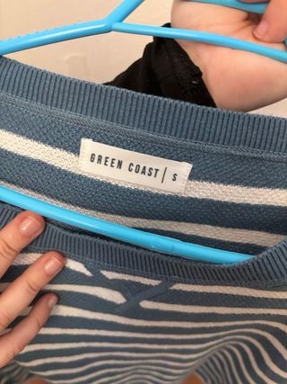 Jersey Green Coast Rayas Azul/Blanco Talla S