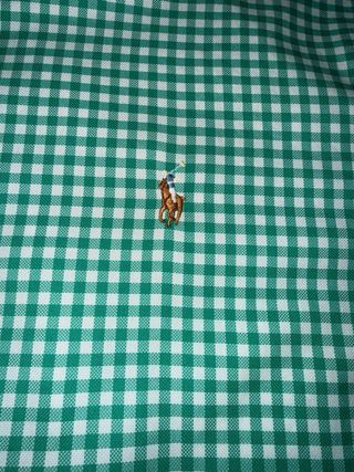 Camicia Ralph Lauren a quadri verde e bianca