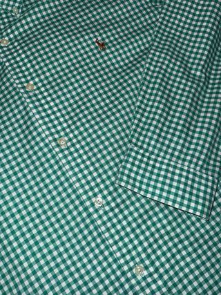 Camicia Ralph Lauren a quadri verde e bianca