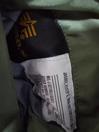 Chaqueta Alpha Industries Verde Militar