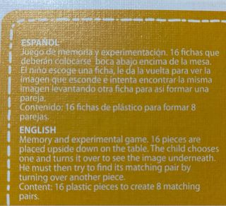 Baby Identic Juego de Memoria Educa