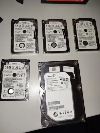 Lote 5 Discos Duros Hitachi y Seagate