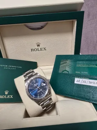 Rolex Datejust 36mm Azul acero y oro blanco