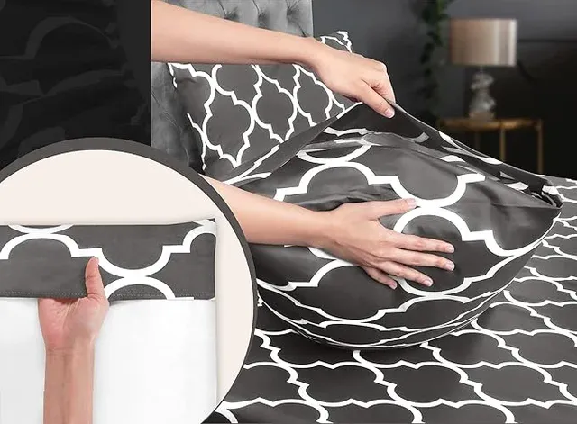 Juego de sabanas suaves de 4 piezas para cama 135