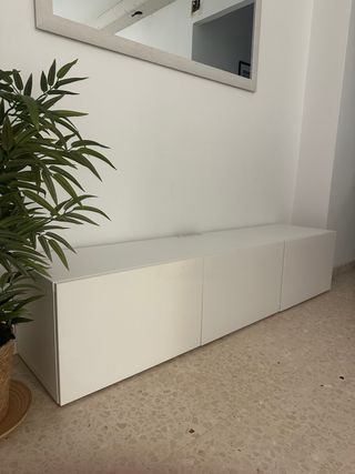 Mueble TV BESTÅ Blanco Brillo
