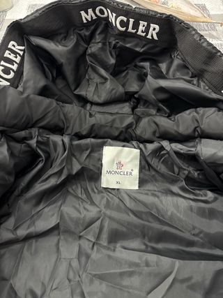 Chaqueta Moncler Plumas Negra Hombre Nueva
