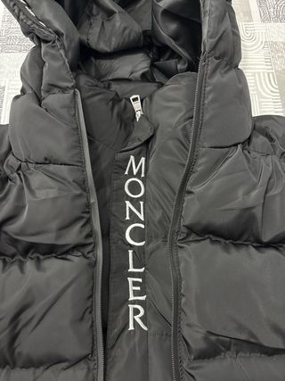 Chaqueta Moncler Plumas Negra Hombre Nueva