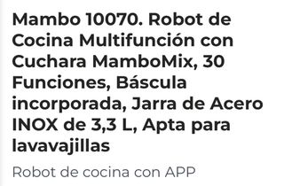 Robot Cocina Cecotec Mambo 10070 Nuevo en caja