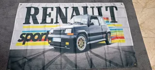 Bandera Renault 5 GT Turbo Negra