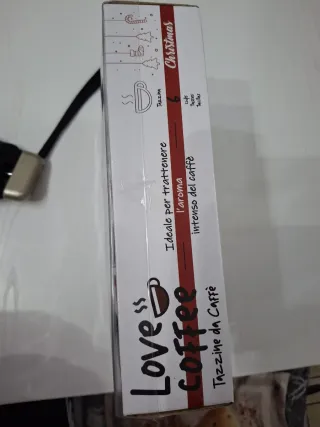 Set 6 Tazzine Natale Gnomi Fiocchi Neve