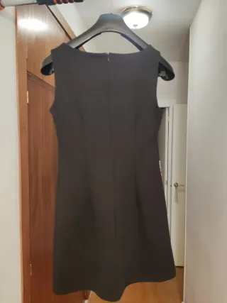 Vestido fiesta negro y rojo con lentejuelas