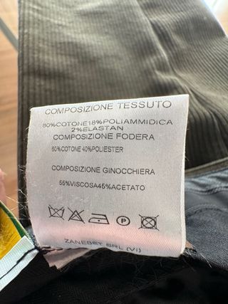 Pantaloni uomo cotone a coste verdi