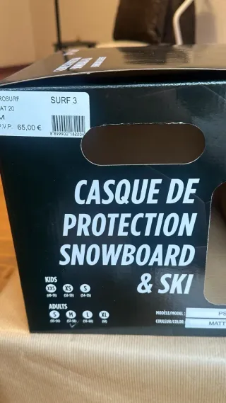 Casco Prosurf Snowboard y Ski Talla M Blanco