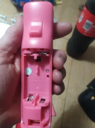 Mandos Wii Motion Plus 2 en 1 (Rosa y Rojo)