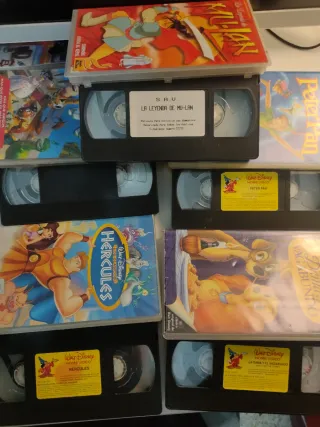 Lote 5 VHS Clásicos Disney (Español)