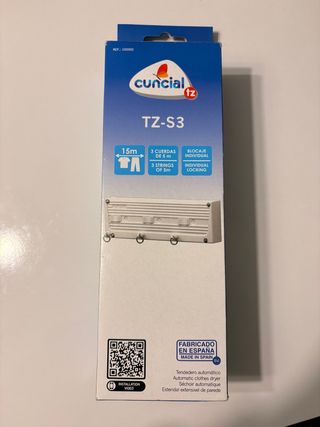 Tendedero de 3 cuerdas. Nuevo