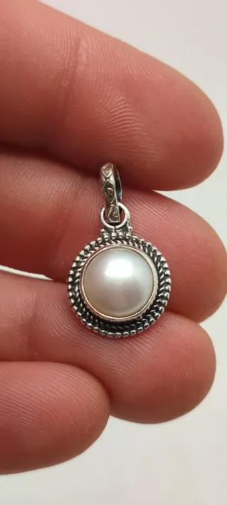 Colgante Plata y Perla