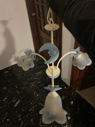 Lámpara Techo Luna Estrellas Infantil