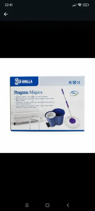 Fregona Mágica con Cubo y Recambios