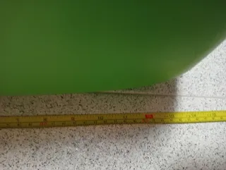 Maletín neceser rígido verde 34x27 cm