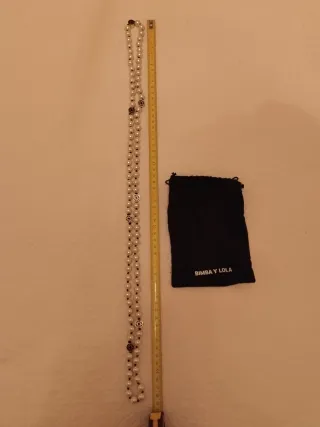 Collar Perlas Bimba y Lola Dorado y Blanco