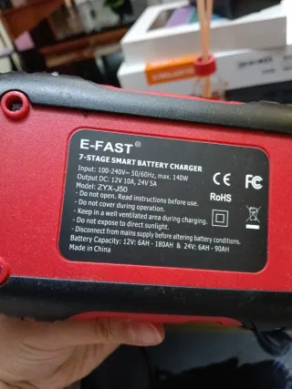 Cargador Inteligente Batería 12V/24V