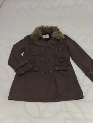 Abrigo marrón de invierno talla 40