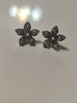 Pendientes Flor Demogorgon Stranger Things Plata