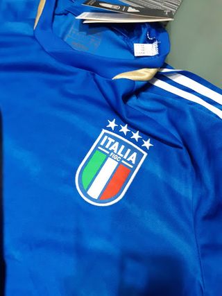 Maglia Italia Adidas Poliestere Taglia L 2023-24