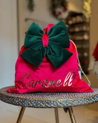 Sacchetto Befana Verde Velluto