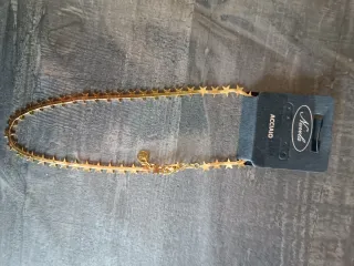 Collana Nuvola Acciaio Dorata