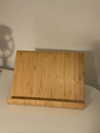 Soporte para tablet, chapa de bambu ikea
