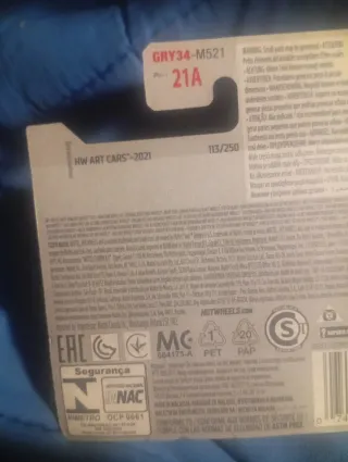 Coche Hot Wheels Azul