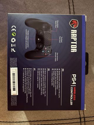 Mando Raptor PS4 Inalámbrico Negro