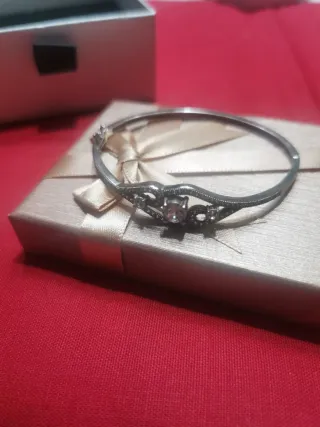 Pulsera Plata 925 Circonita Diseño Antiguo