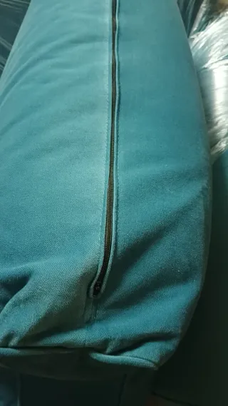 Divano 2 posti blu tessuto