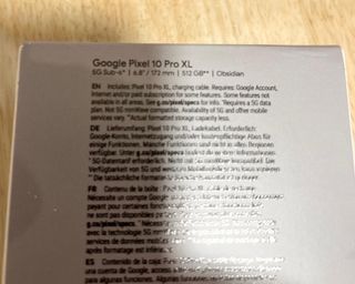 Google Píxel 10 Pro XL 512 Gb Obsidian