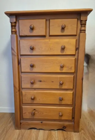 Sinfonier Pino Encerado 7 Cajones