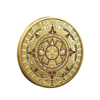 MONEDA DE COLECCIÓN AZTECA + EXPOSITOR