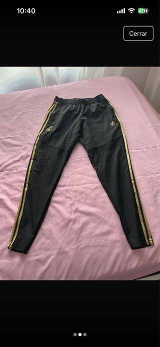 Chándal Real Madrid Adidas Negro Dorado
