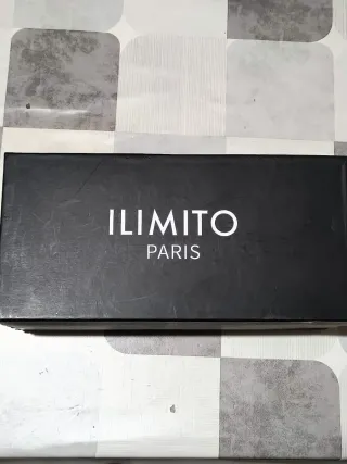 Sandalia de Taco Dorado, Negro y Blanco Talla 38