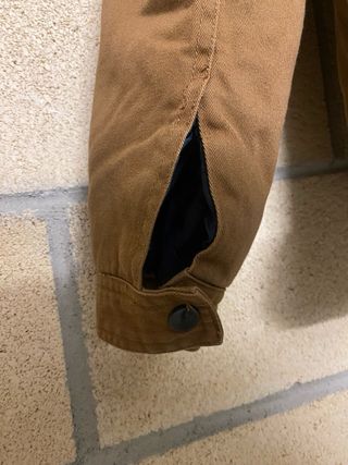 Abrigo camel acolchado/borrego Newcaro talla S